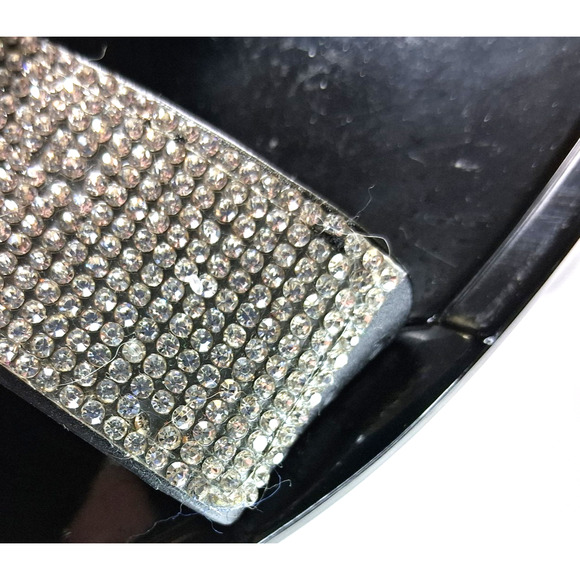 Steve Madden Sandals Size 8 Slide Silver Rhinestones Women Shoes New without Tag - Picture 14 of 16